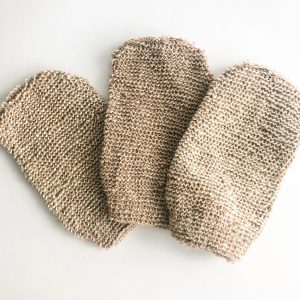Natural Exfoliating Jute Mitt - Organic Biodegradable Body & Bath Glove - Plastic Free Zero waste Body Scrub - Image 3