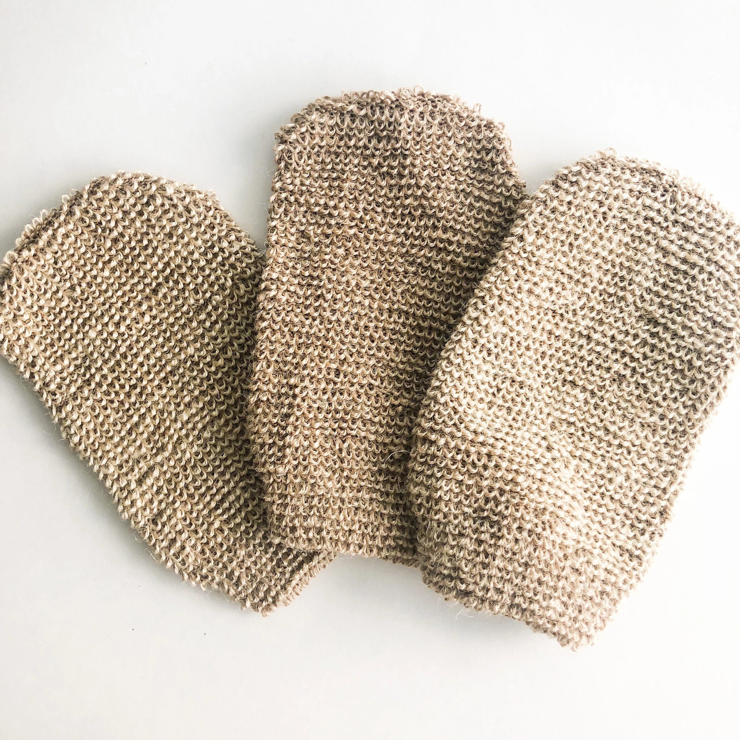 Natural Exfoliating Jute Mitt - Organic Biodegradable Body & Bath Glove - Plastic Free Zero waste Body Scrub - Image 3