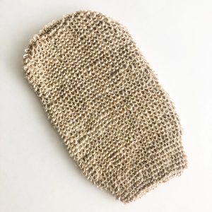 Alternative view of Natural Exfoliating Jute Mitt - Organic Biodegradable Body & Bath Glove - Plastic Free Zero waste Body Scrub
