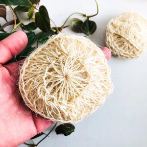 Smile Boutiques Natural Sisal Deluxe Shower Sponge – Biodegradable Body Exfoliator