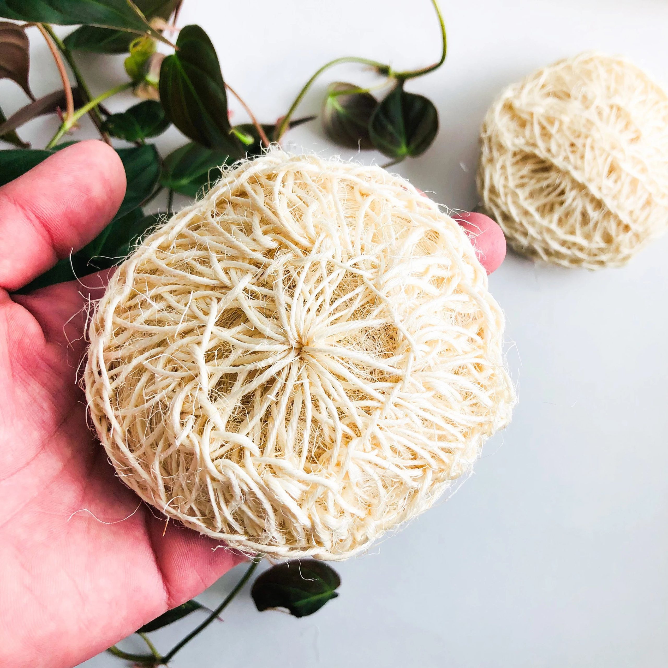 Smile Boutiques Natural Sisal Deluxe Shower Sponge – Biodegradable Body Exfoliator