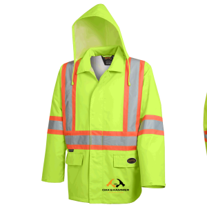 Oak & Hammer - PIONEER 300D Oxford Hi Vis safety rain Jacket - Image 15