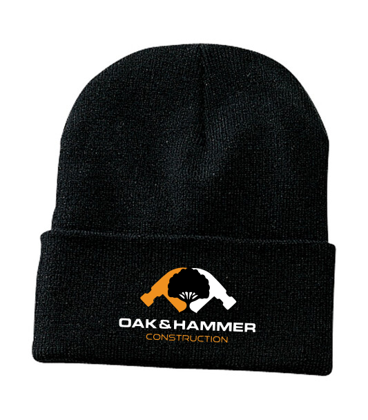 Oak & Hammer - Embroidered Acrylic Cuffed Beanie