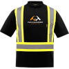 Oak & Hammer CX2 Watchman hi‑vis T‑shirt with reflective tape and chest pocket - Black