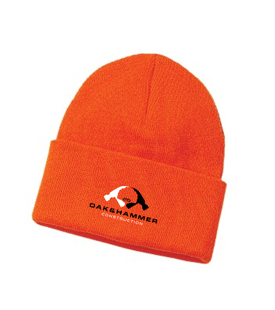 Oak & Hammer - Embroidered Acrylic Cuffed Beanie - Image 4