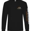 Oak & Hammer heavyweight ring‑spun cotton jersey long sleeve tee with rib cuffs - Black