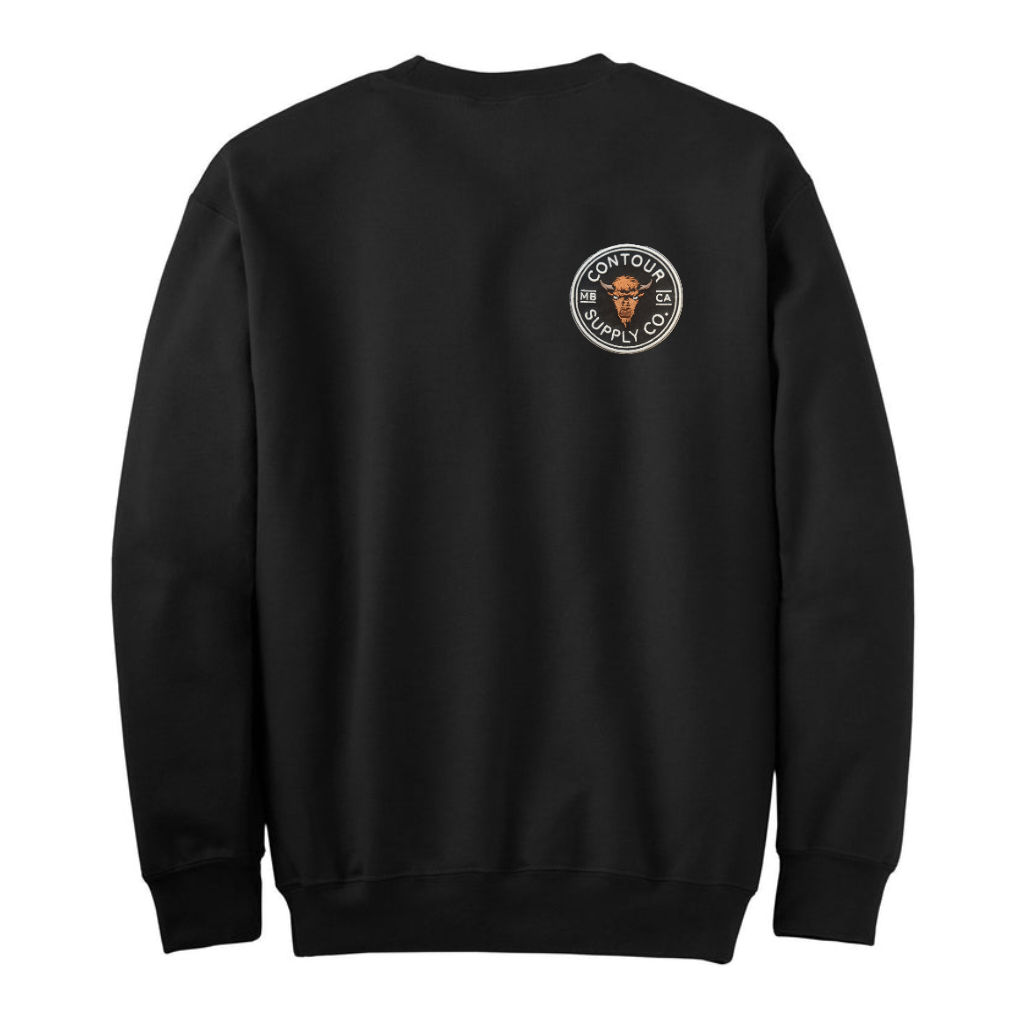 Prairie Giants - Embroidered Patch Crew Neck Sweater - Image 3