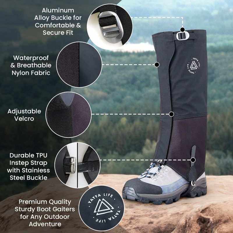 Cordura Boot Gaiters for Outdoors - Image 2