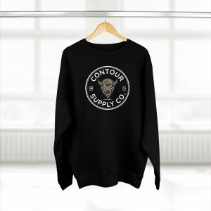 Prairie Giants premium crewneck sweatshirt with tight‑knit fleece and cotton‑blend fabric- Black