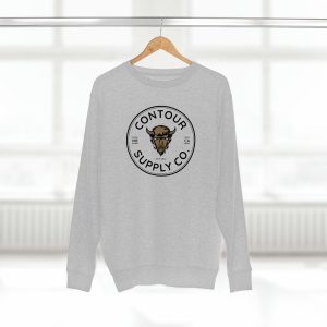 Prairie Giants premium crewneck sweatshirt with tight‑knit fleece and cotton‑blend fabric -Oatmeal Heather