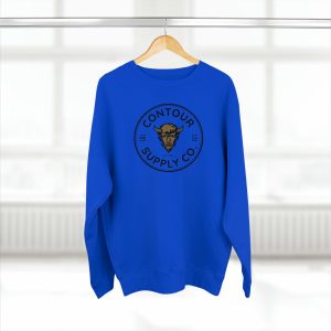 Prairie Giants premium crewneck sweatshirt with tight‑knit fleece and cotton‑blend fabric- Royal Blue