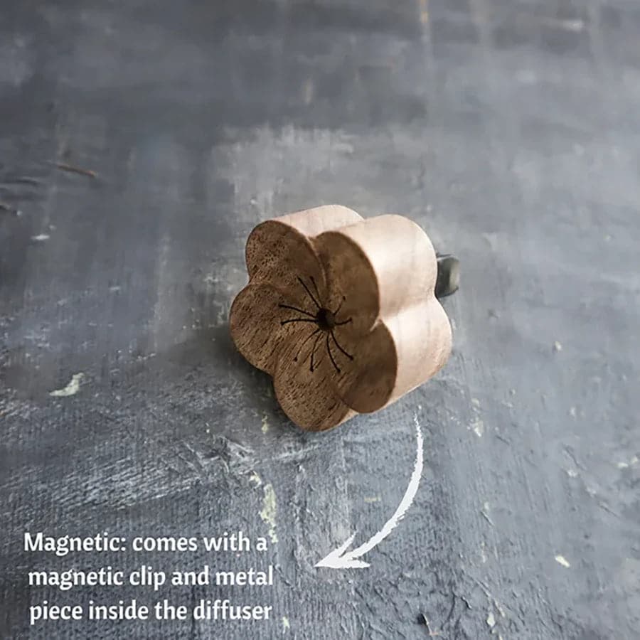 Peach Blossom - Wooden Essential Oil Diffuser for Car - Image 3