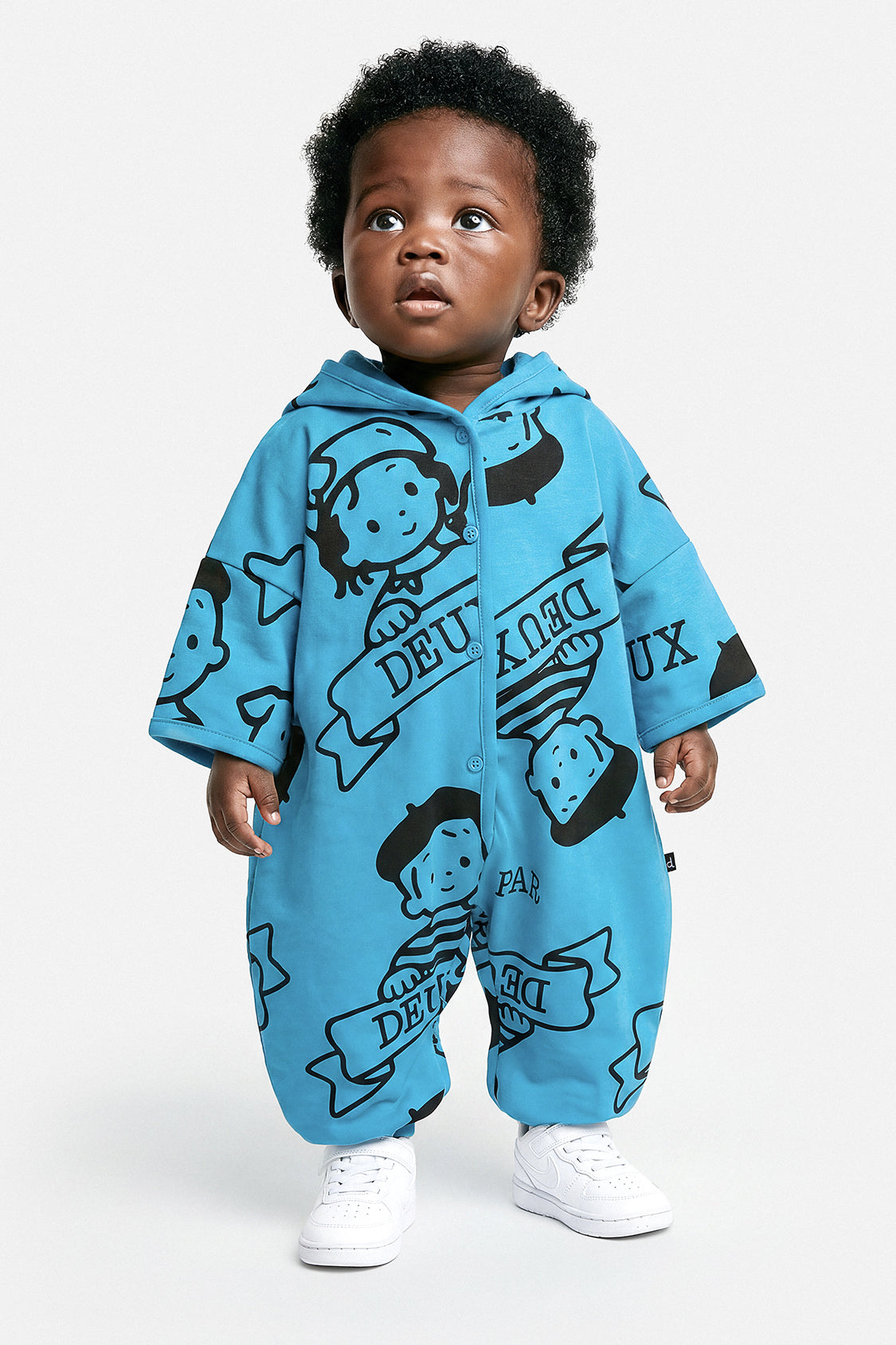 40Th Anniversary Printed Jersey One-Piece Sky Blue - Image 2
