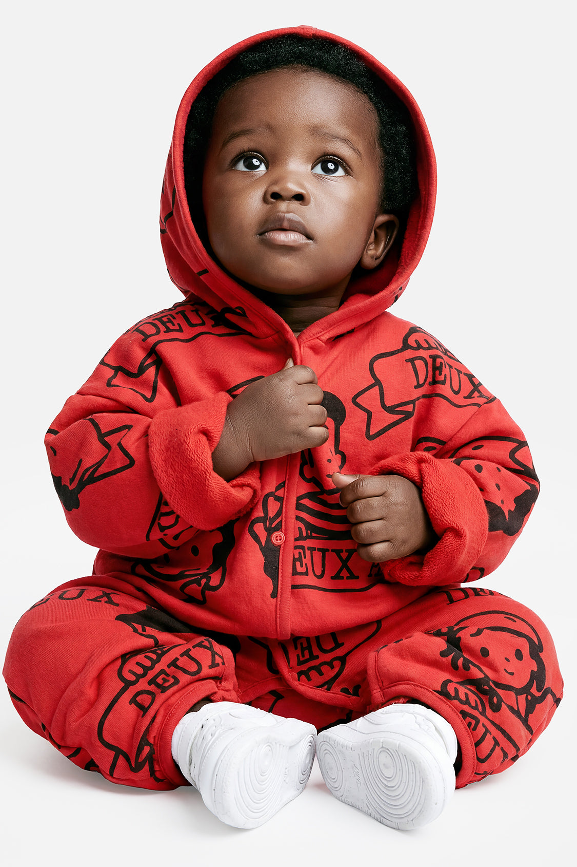 40Th Anniversary Printed Jersey One-Piece Poppy Red - Image 2