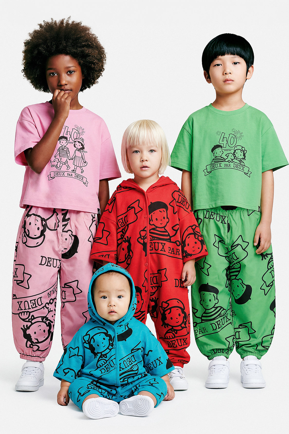 40Th Anniversary Printed Jersey One-Piece Poppy Red - Image 4
