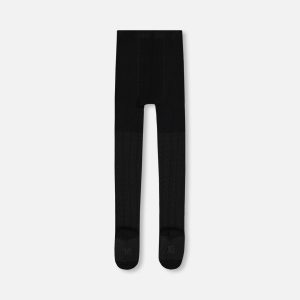 Baby Cable Tights Black - Image 3