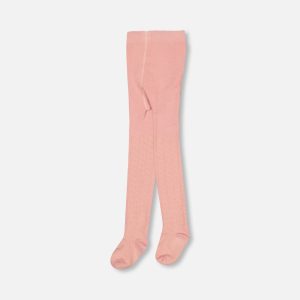 Cable Tights Powder Pink - Image 2
