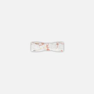 Organic Cotton Headband Heather Beige With Printed Cat - Image 3