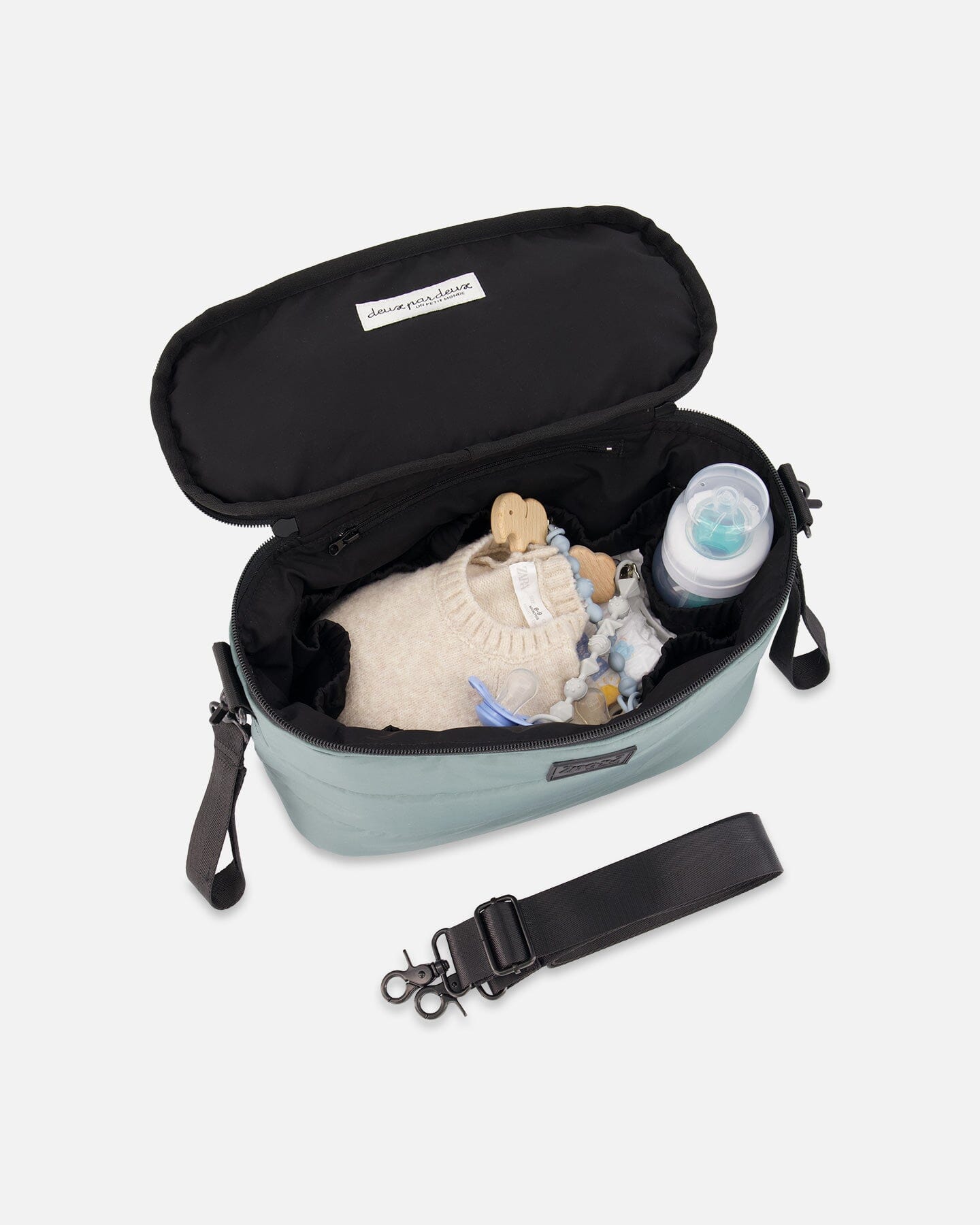 Mini Diaper Bag Sage Green - Image 2