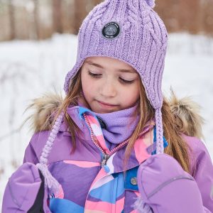 Solid Mittens Purple - Image 2