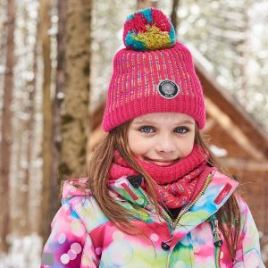Alternative view of Knit Hat Pink And Multicolor