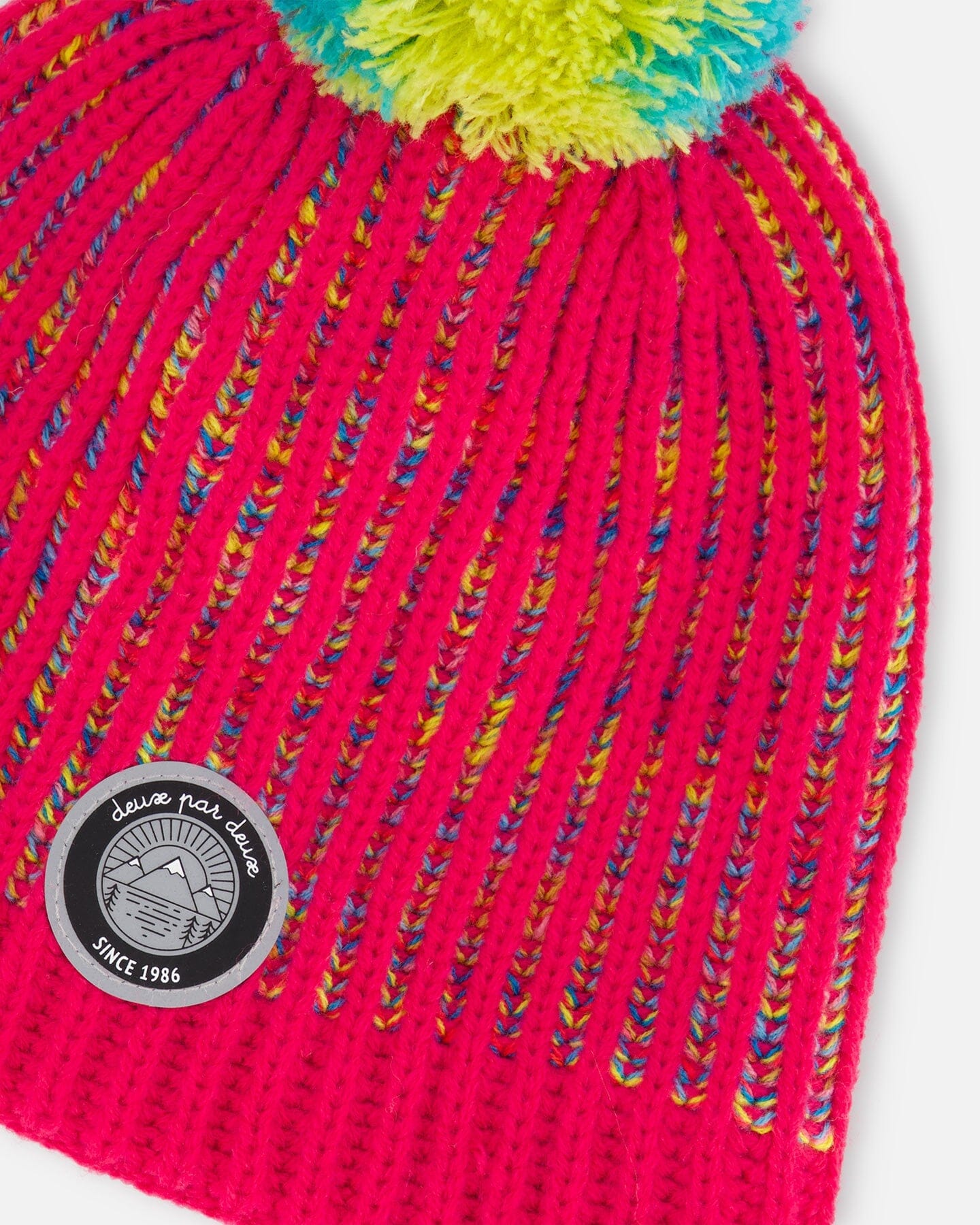 Knit Hat Pink And Multicolor - Image 4