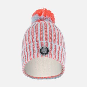 Knit Hat Air Blue And Coral - Image 7