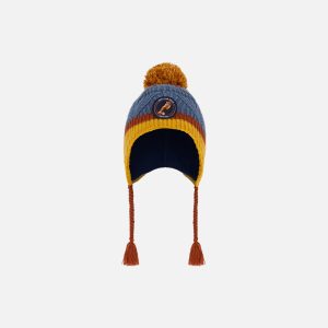 Peruvian Knit Hat Gradient Navy And Yellow