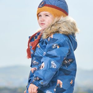 Peruvian Knit Hat Gradient Navy And Yellow - Image 3