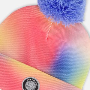 Cable Knit Hat Printed Watercolor Multicolor - Image 4