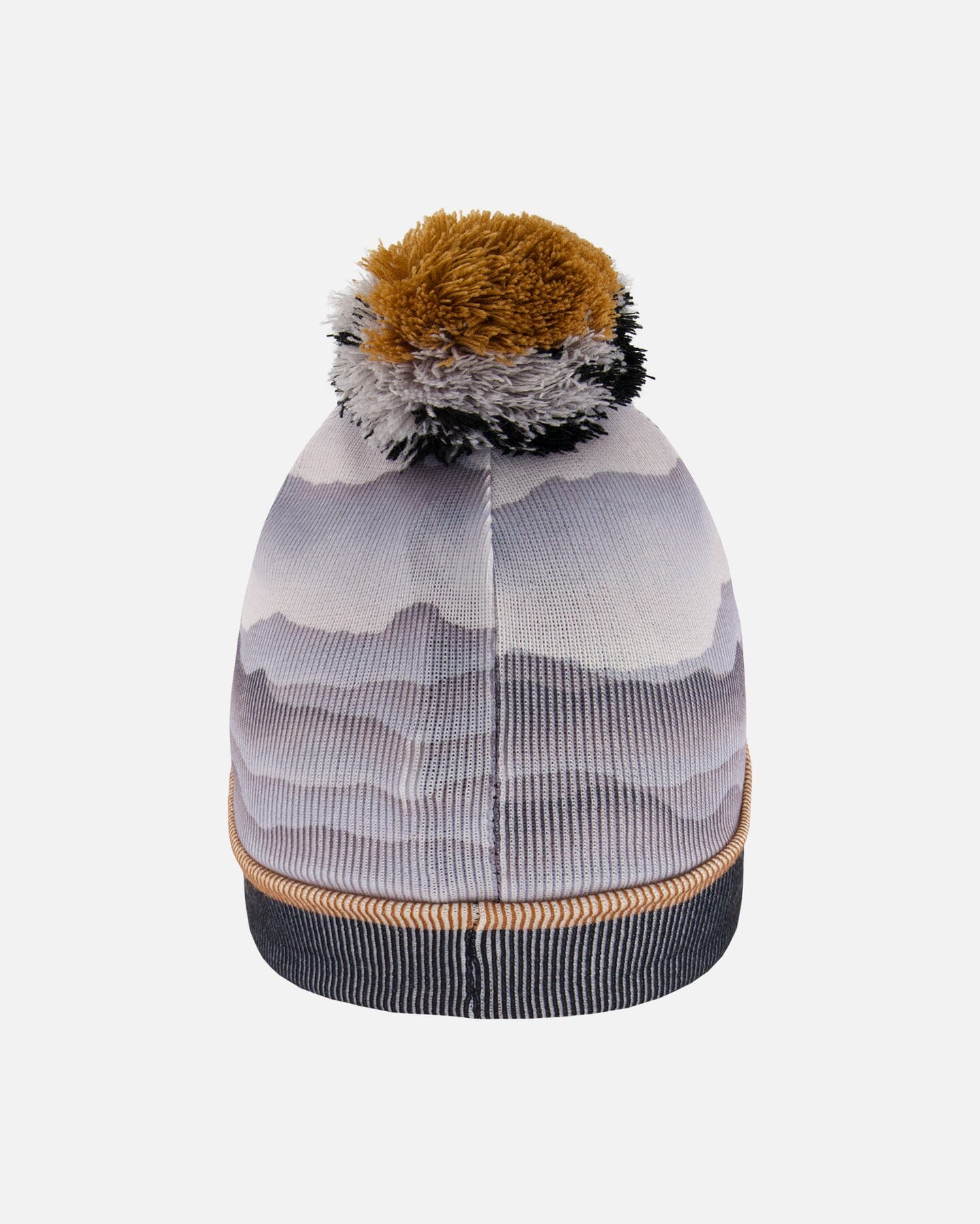 Knit Hat Gray With Mountains - Image 3