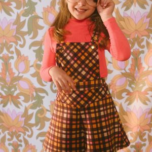 Milano Shortall Plaid Magenta And Brown - Image 3