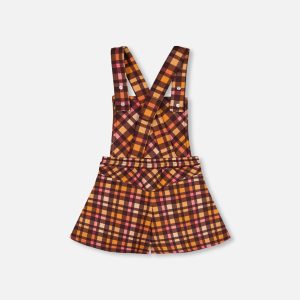 Milano Shortall Plaid Magenta And Brown - Image 4