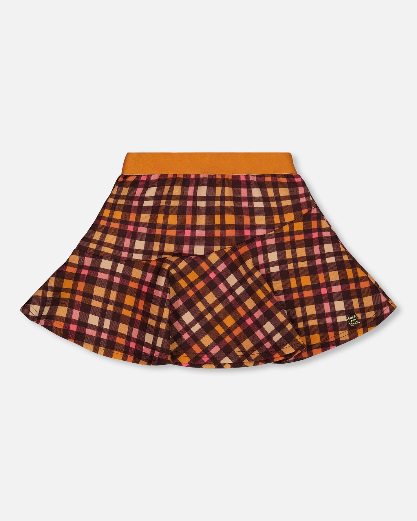Milano Skirt Plaid Magenta And Brown - Image 10