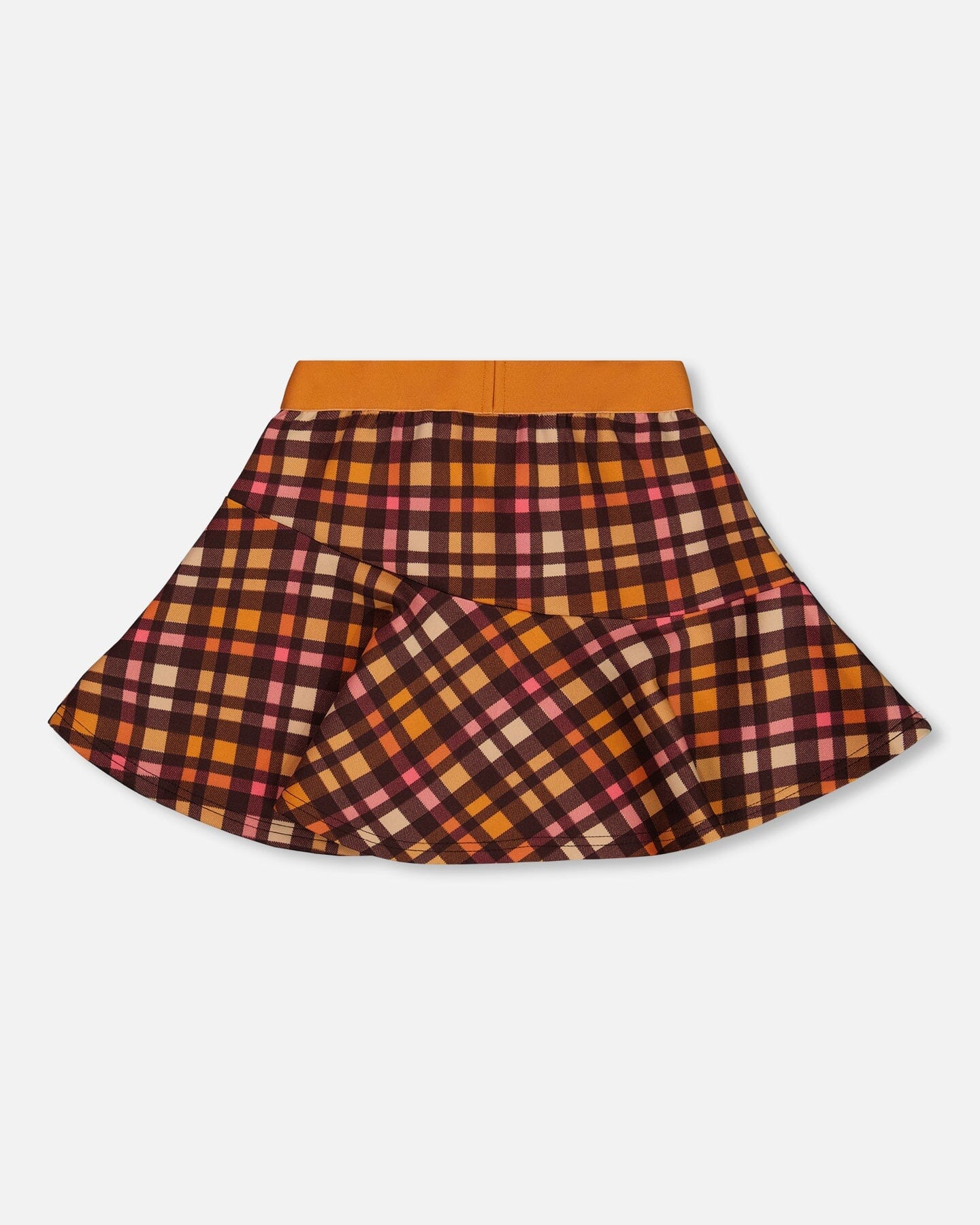 Milano Skirt Plaid Magenta And Brown - Image 3