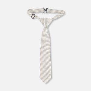 Neck Tie Light Taupe Striped - Image 6