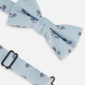 Alternative view of Bow Tie Pale Blue With Bicycle