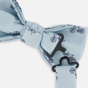 Bow Tie Pale Blue With Bicycle - Image 3
