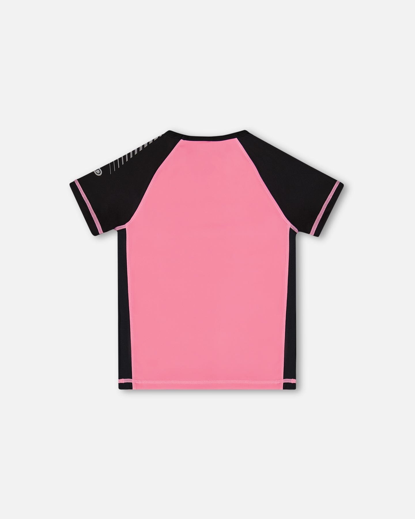 Printed Short Sleeve Athletic Top Pink With Butterflies - Image 3