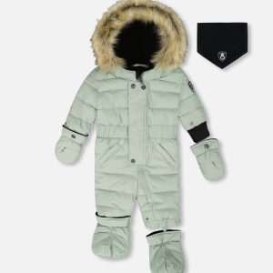 One-Piece Baby Original Puffy Snowsuit Sage Green - Image 11