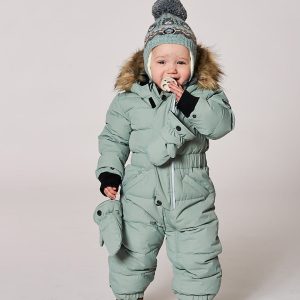 One-Piece Baby Original Puffy Snowsuit Sage Green - Image 2