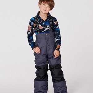Alternative view of Solid Play Snow Pants Dark Gray