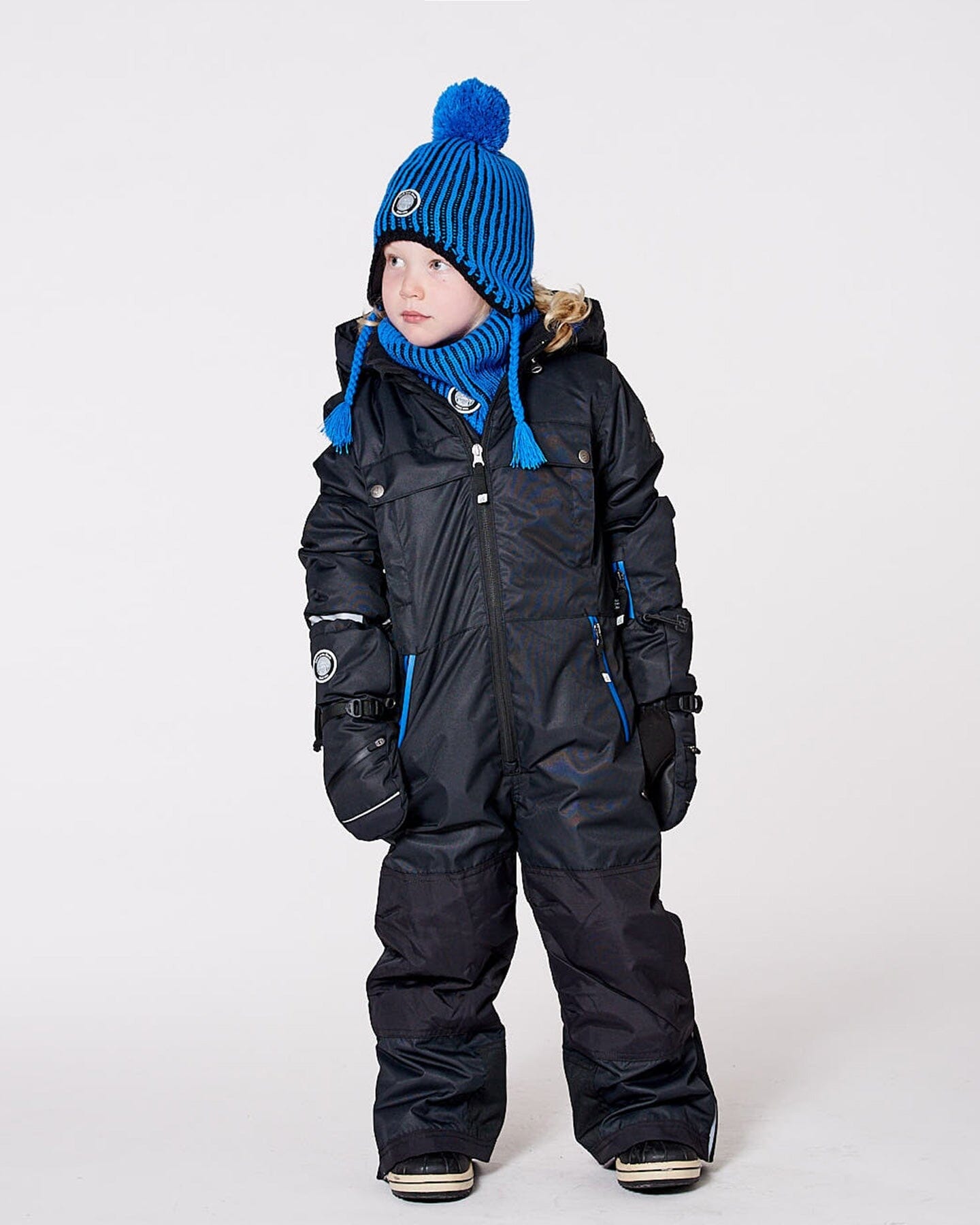 Solid One-Piece Teknik Snowsuit Black - Image 2