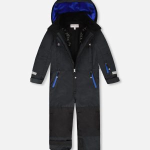 Solid One-Piece Teknik Snowsuit Black - Image 3