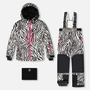 Two-Piece Teknik Snowsuit Zebra Print - Image 7