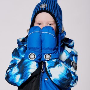 Alternative view of Winter Mittens Play Royal Blue