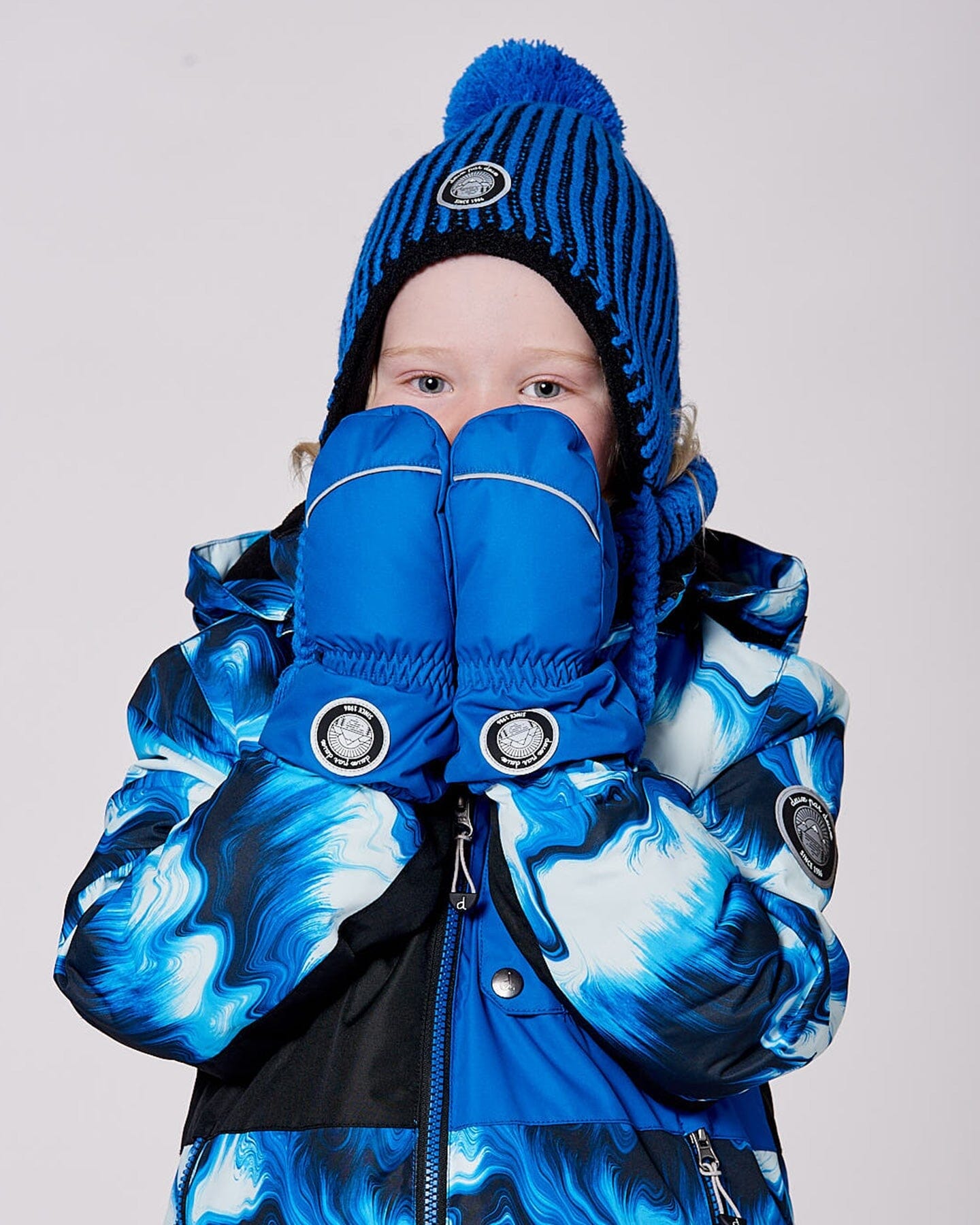 Winter Mittens Play Royal Blue - Image 2