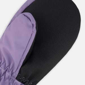 Winter Mittens Play Purple Gray - Image 4