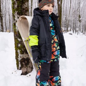 Lined Knit Winter Hat With Pompom Black And Multicolor - Image 2