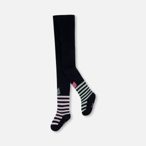 Knit Tights Dark Blue - Image 6
